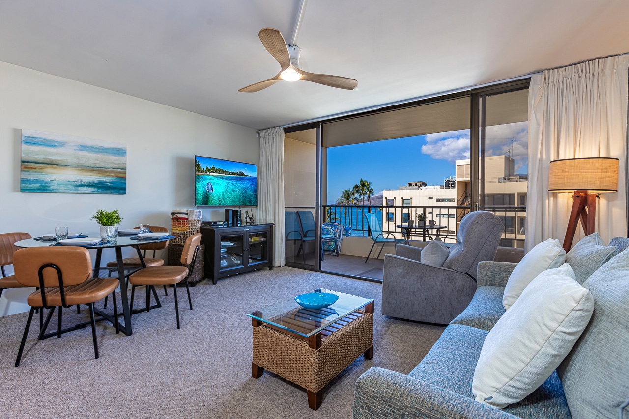 Bright penthouse living designed for effortless island time