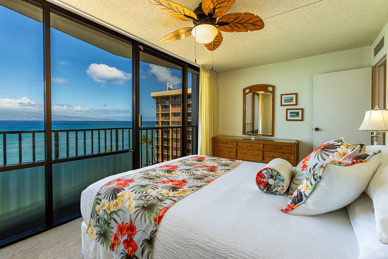 Wake up to breathtaking ocean views framed by floor-to-ceiling windows in your tropical island retreat. Your private balcony overlooks pristine turquoise waters, inviting you to step outside for morning coffee or sunset watching.
