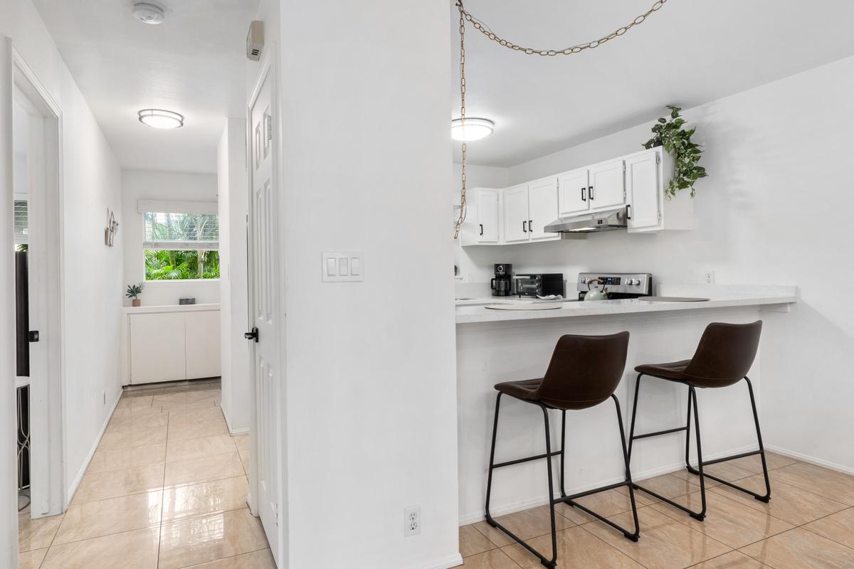 Enjoy your meals on the bar seating