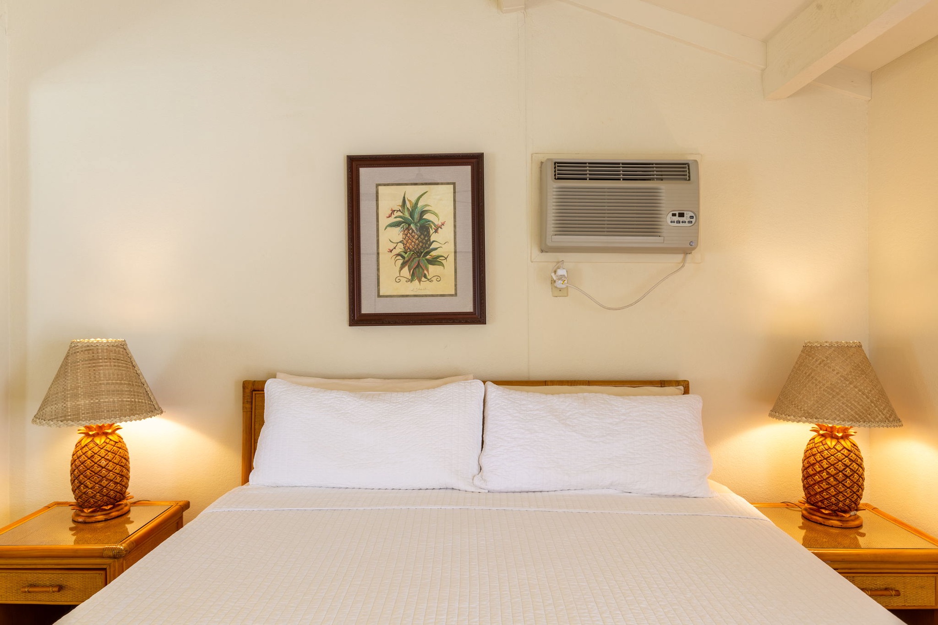 Sleep in comfort! Another king sized bed downstairs.