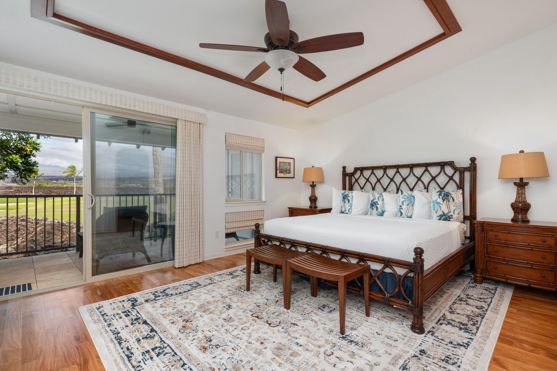 Primary bedroom with entry to the lanai