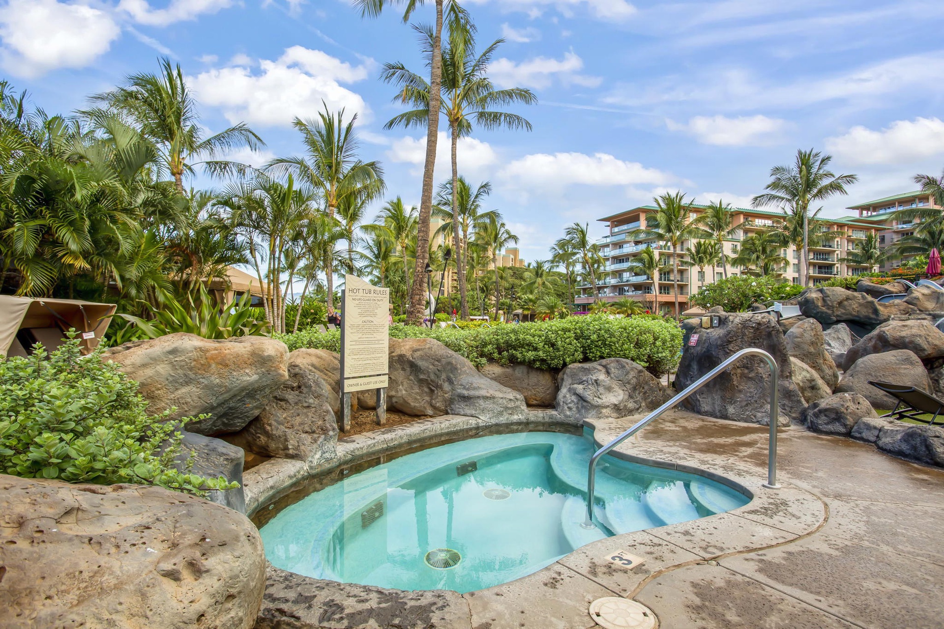 Soak away the day's adventures in the resort's inviting hot tubs, surrounded by swaying palms and the soothing sounds of cascading waterfalls.