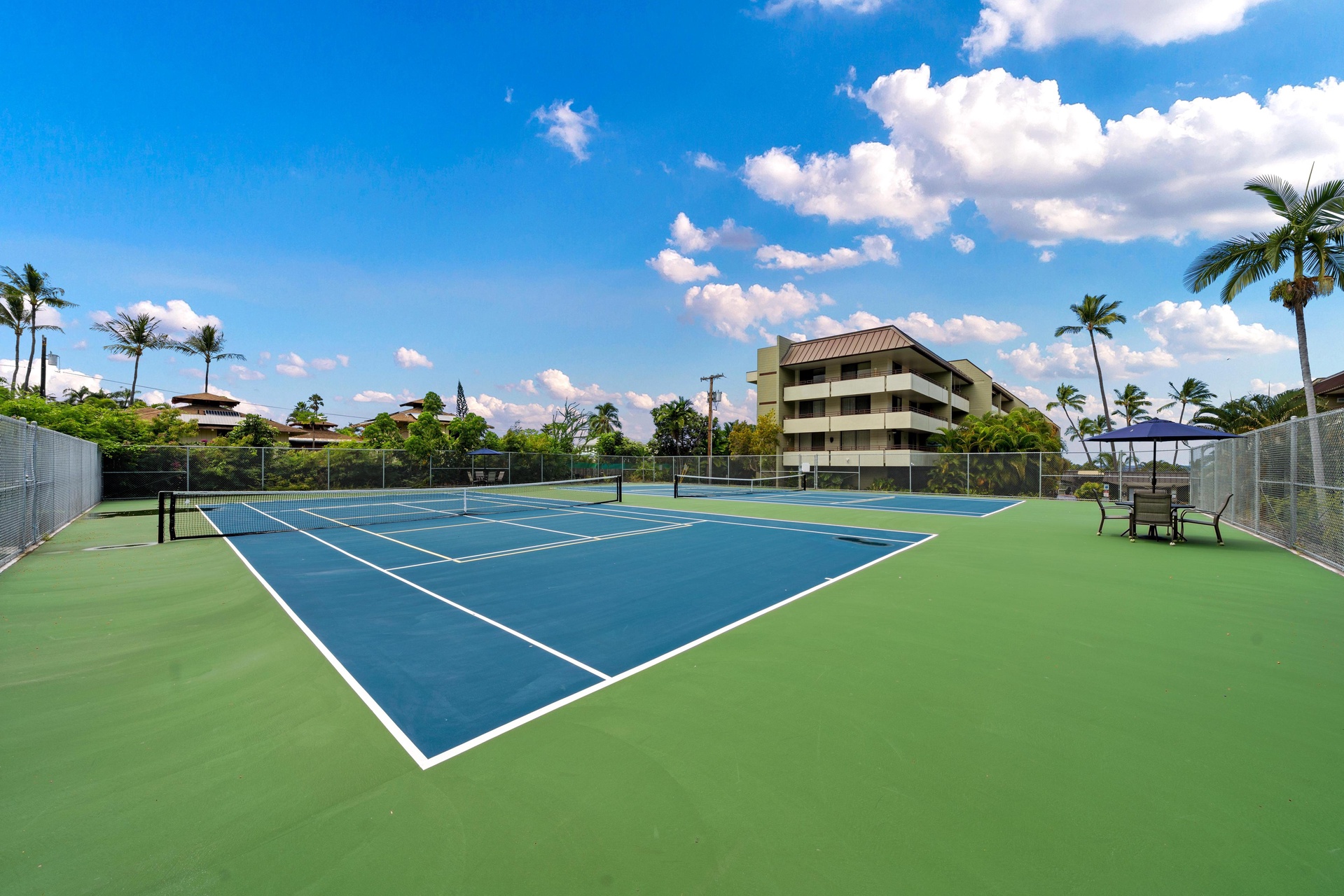 Newly renovated courts