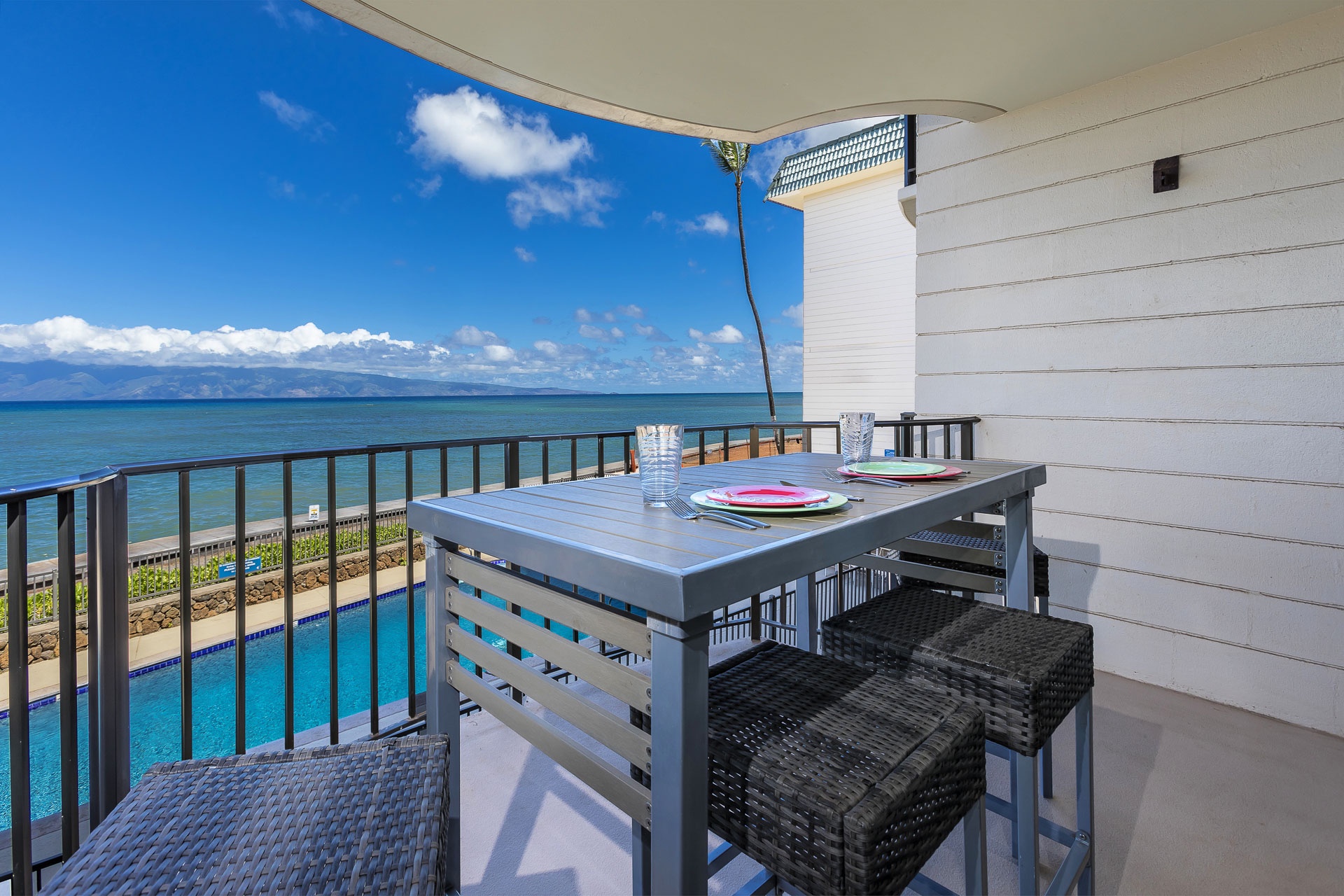 Sip your morning coffee on your private balcony while soaking in stunning ocean views.