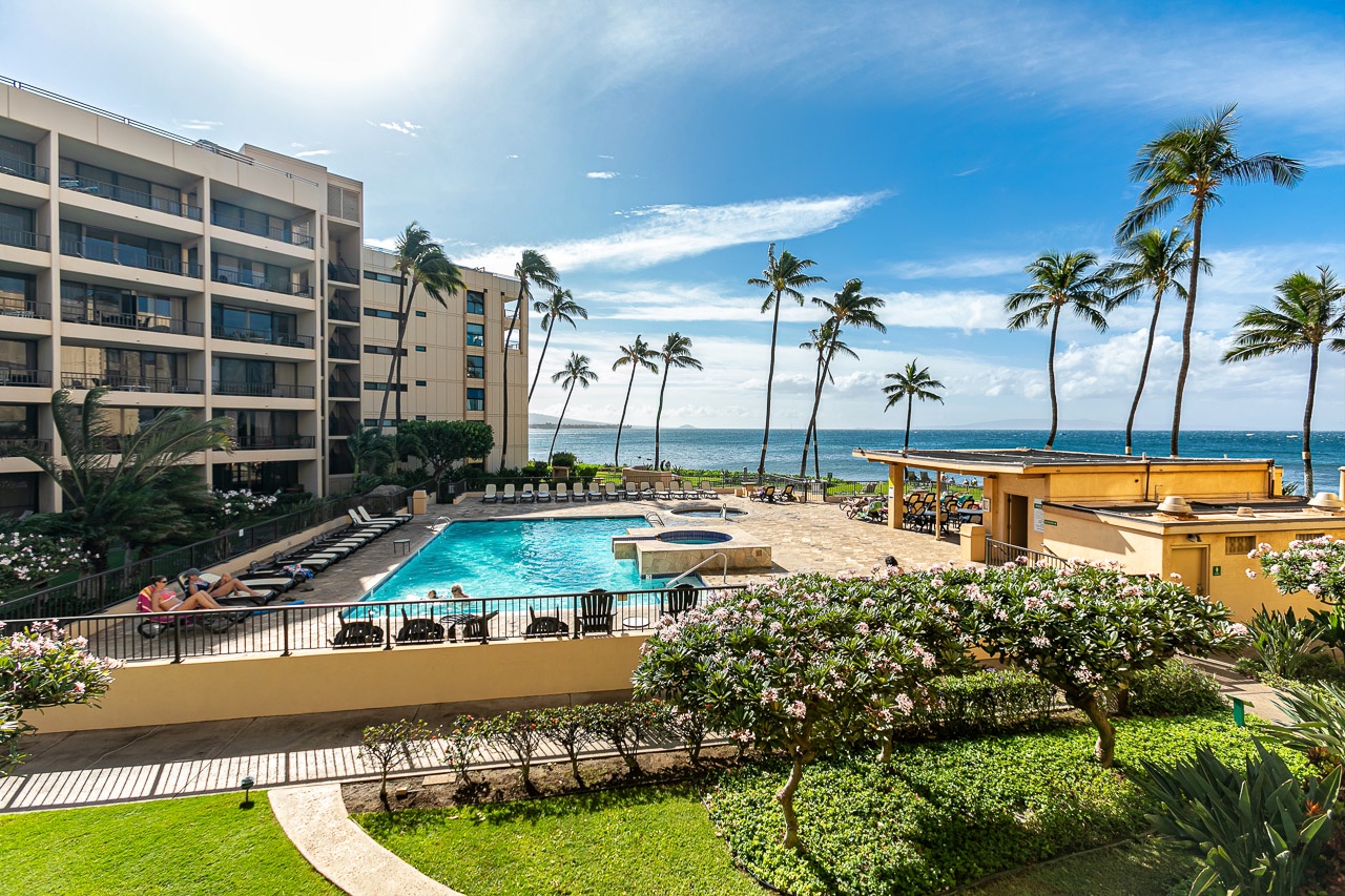 Relax on the sundeck overlooking Maalaea Bay