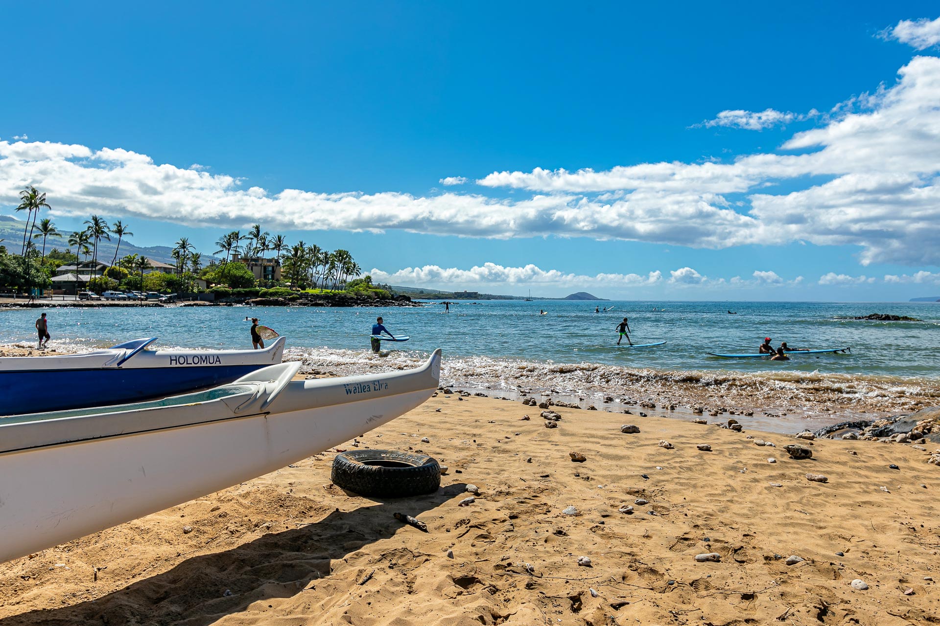 Scenic beach known for gentle waves and tropical breezes