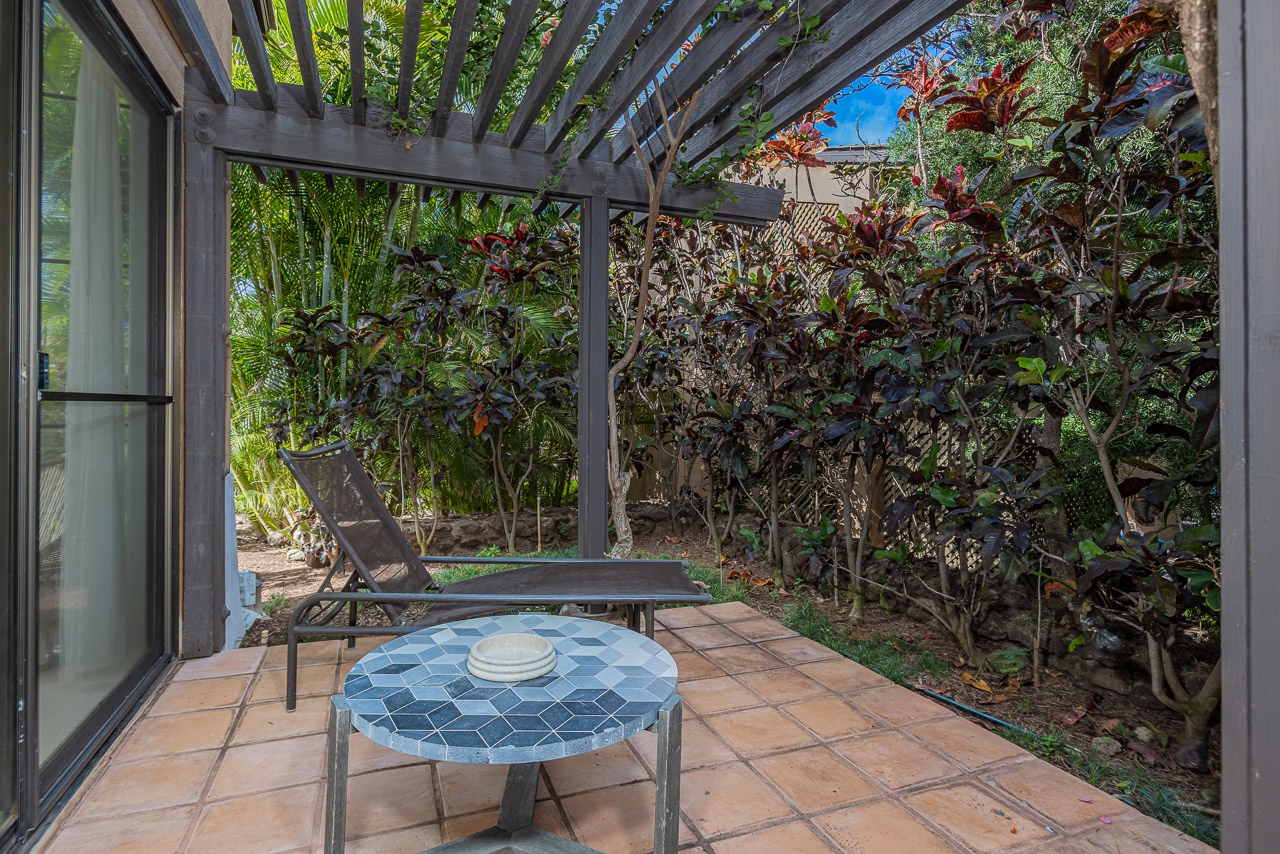 Indoor outdoor living with space to lounge dine and unwind