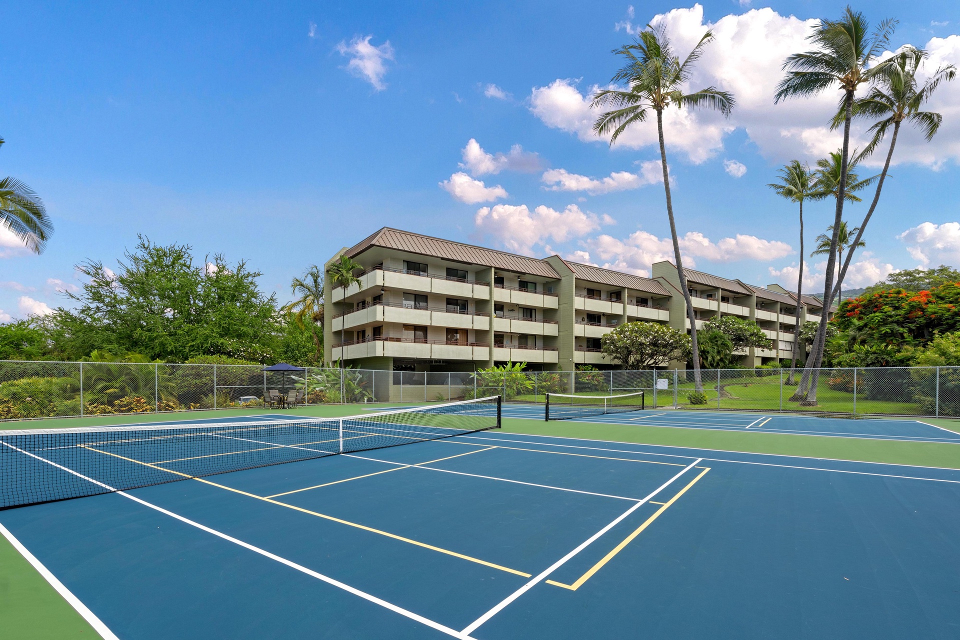 Tennis courts for guests use