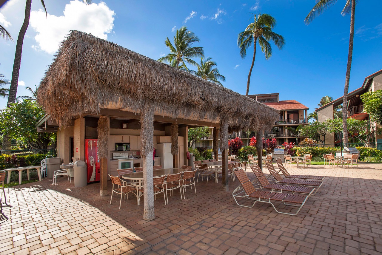 Outside covered snack area to quench your thirst & grab a snack.
