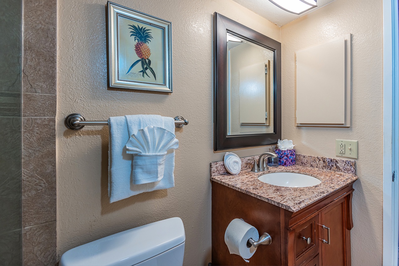 Freshen up before heading out to paradise