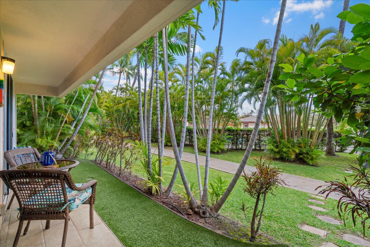 Your private lanai with pool nearby