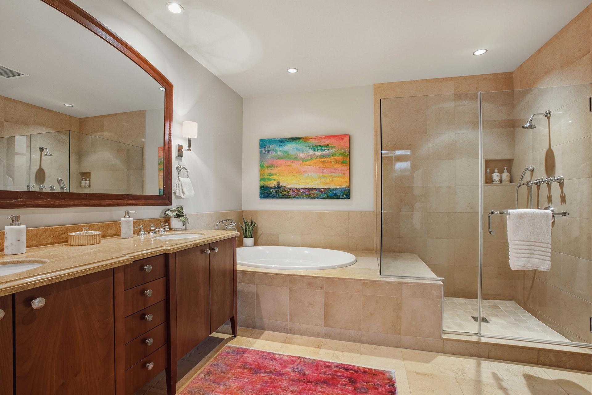 Modern design meets island luxury in the primary bath