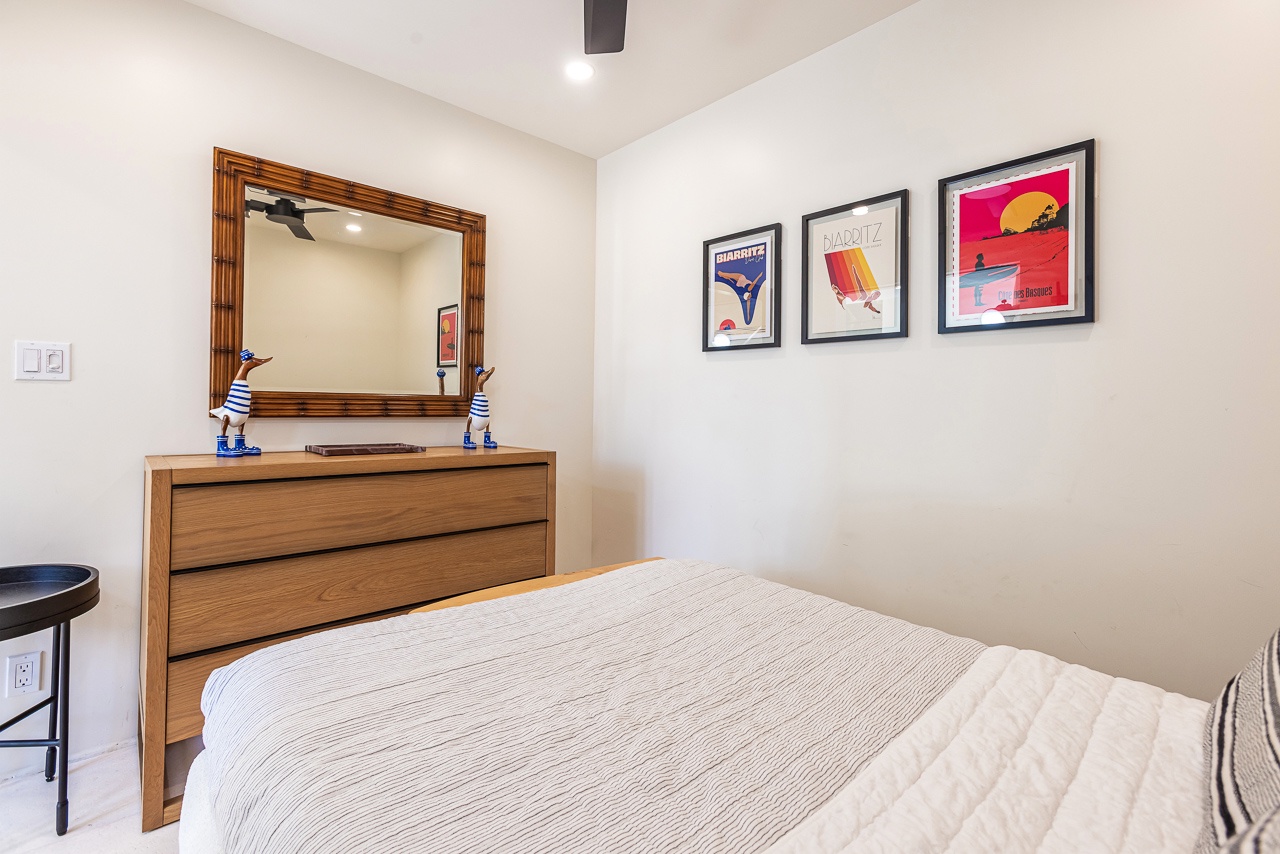 A comfortable retreat tucked away for privacy and relaxation