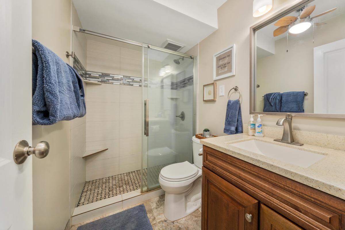 Start and end your day in a serene, spa like bathroom