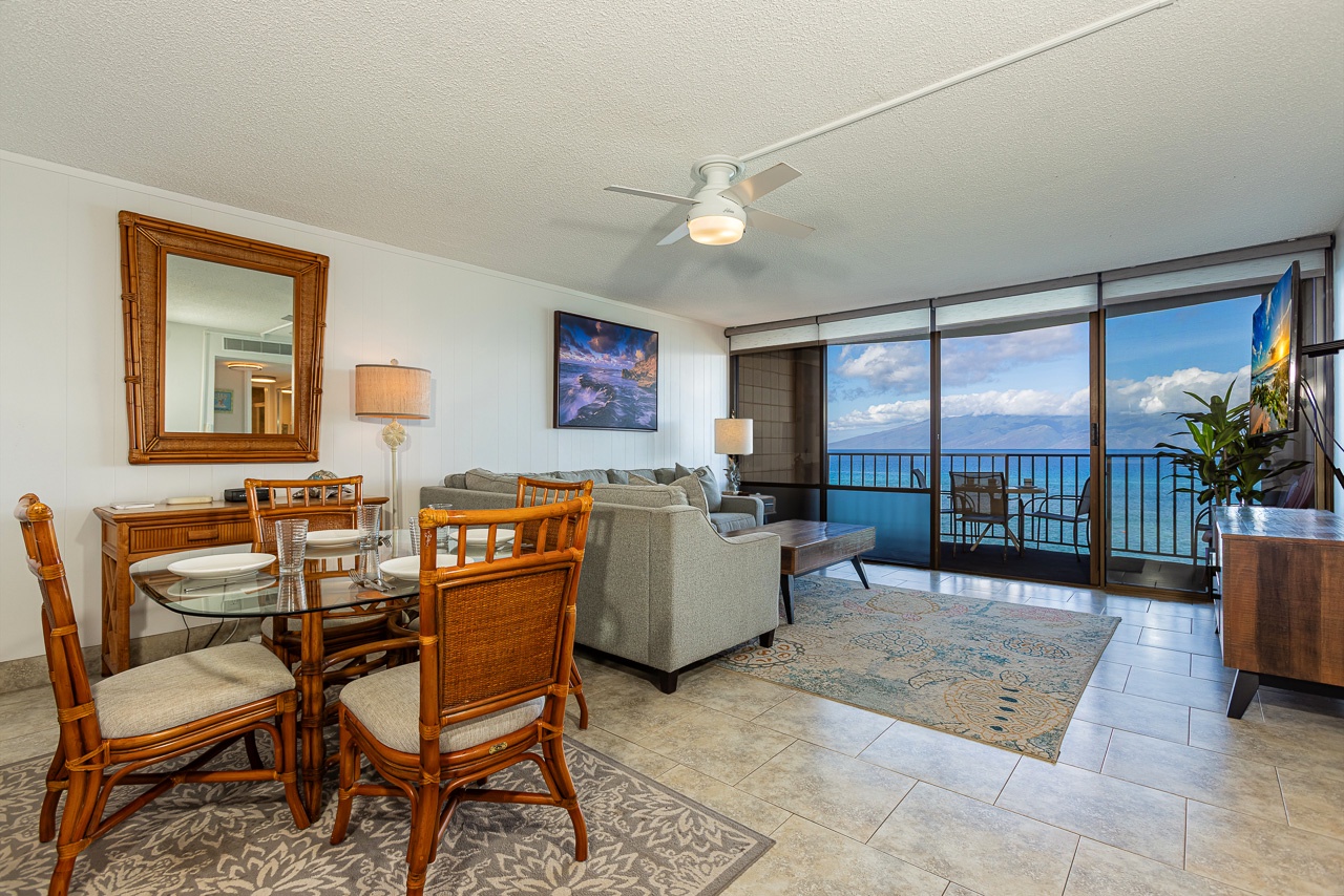 Oceanfront backdrop for meals, lounging, and slow mornings