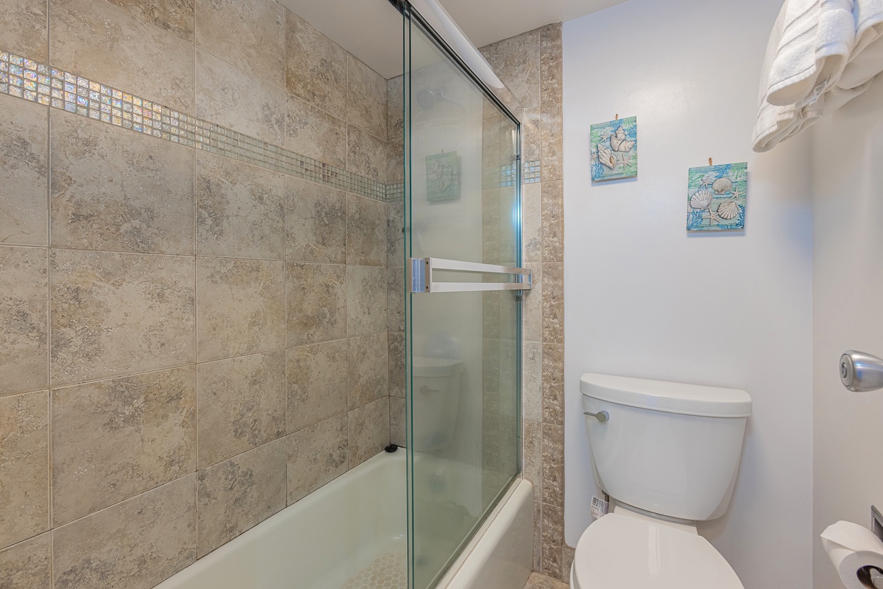 Calming bathroom retreat with fresh modern finishes