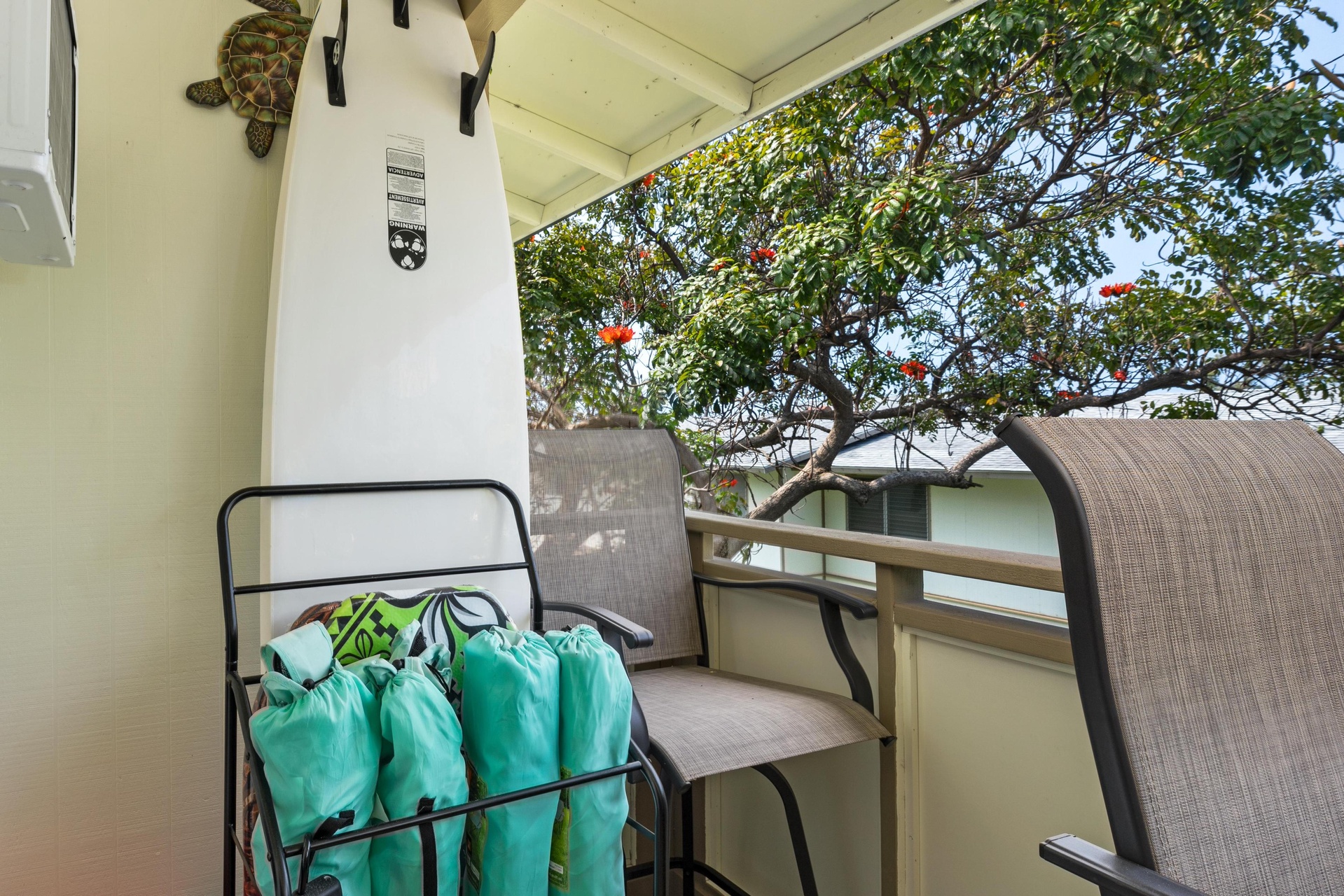 Beach chairs for guest use