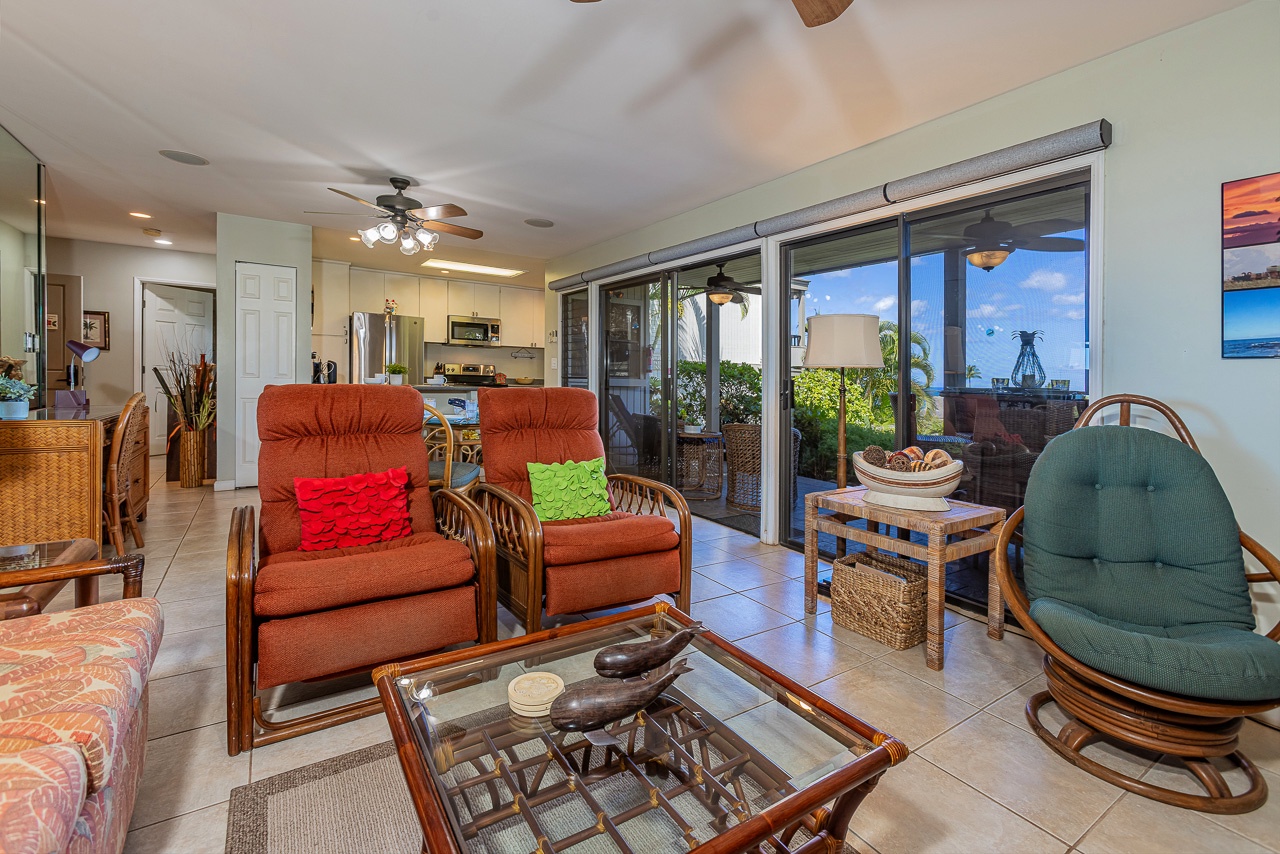 Ocean view from the living area