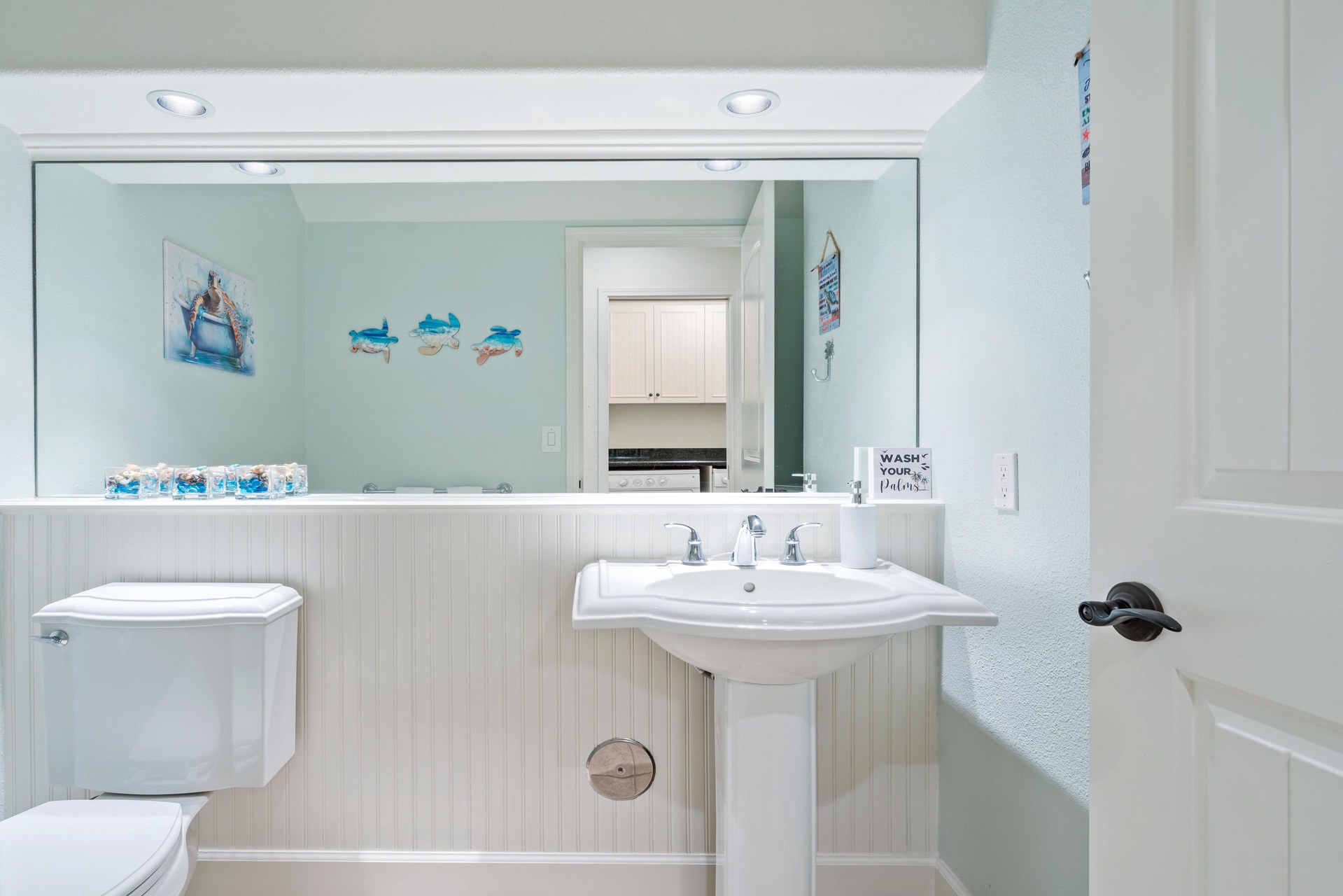 Half bathroom downstairs