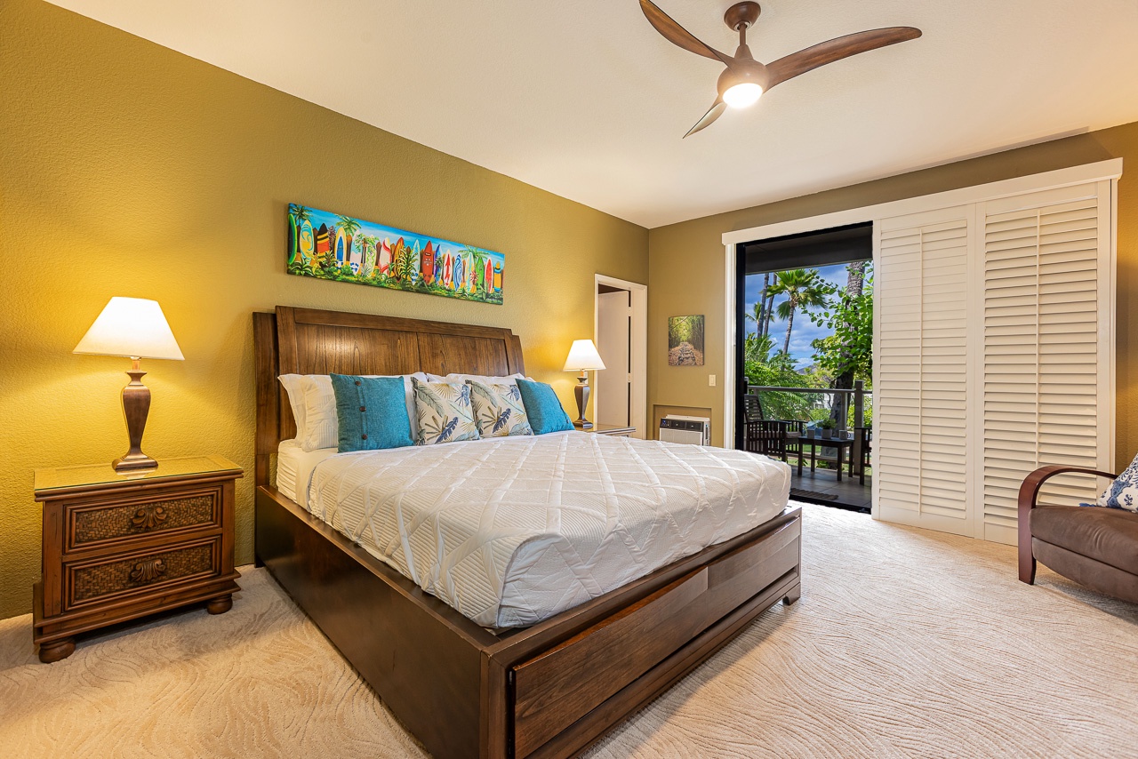 Cool island nights with AC and ceiling fan comfort