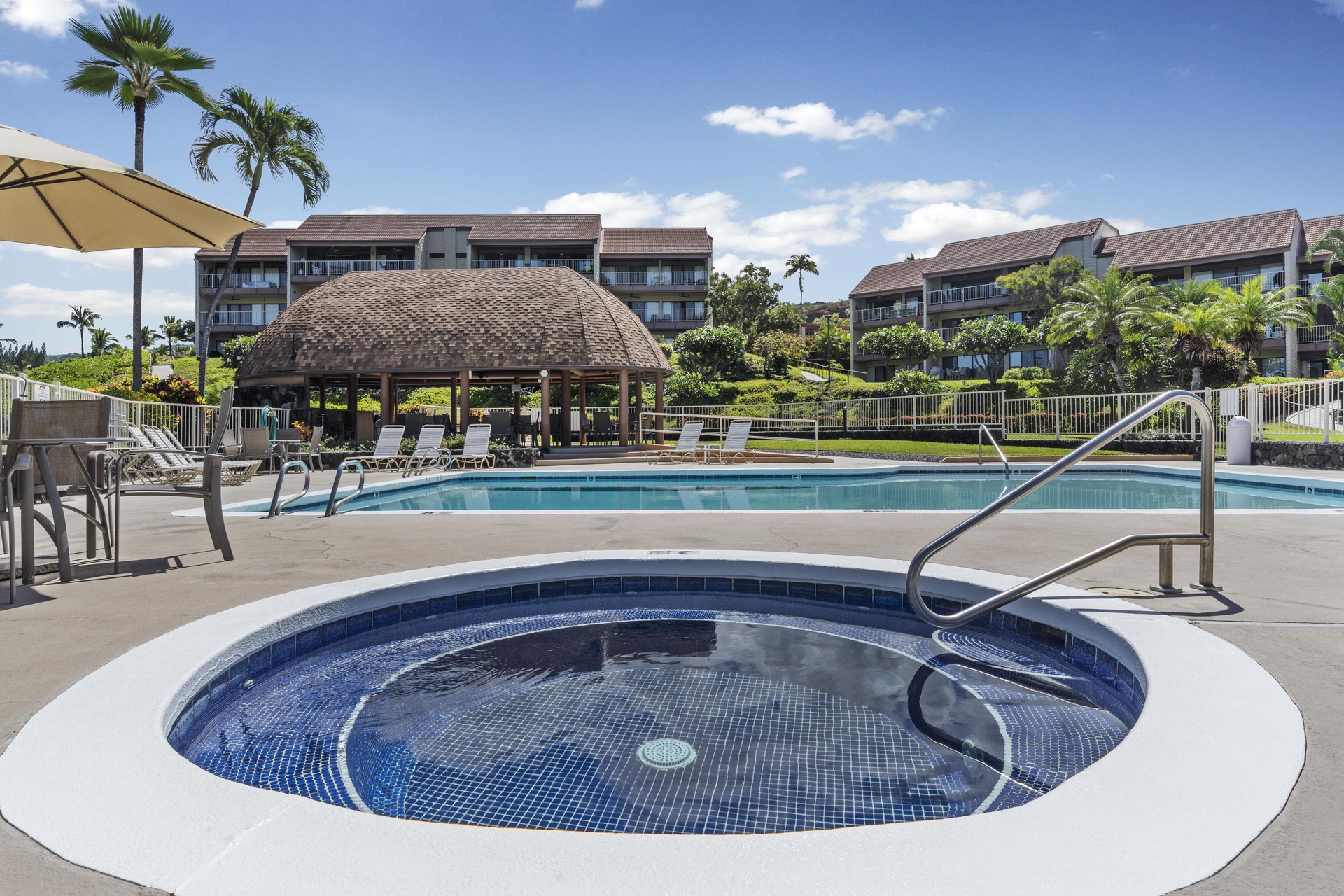 Take a dip in the hot tub