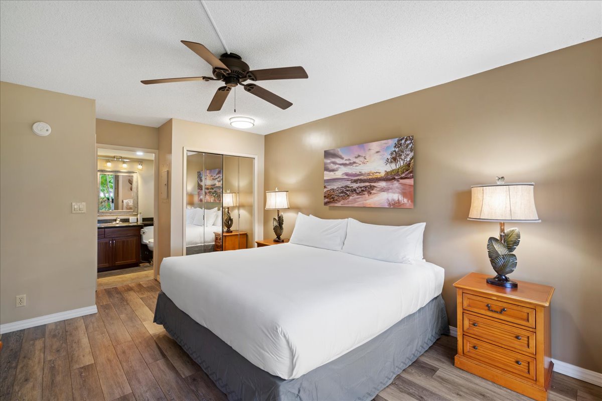 Start and end your days in a calm, airy bedroom