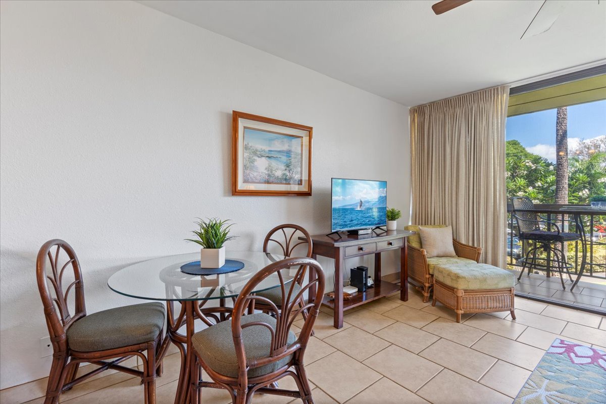 Step into your bright, island-inspired living space where tropical breezes and natural light flow freely. Your private balcony beckons with lush garden views, perfect for morning coffee or sunset moments.