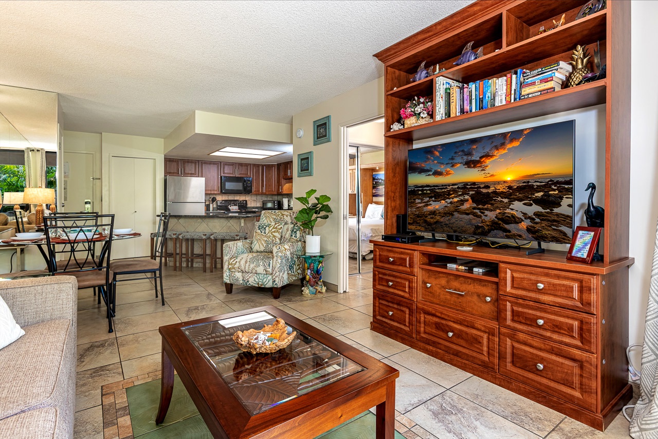 Open-concept space ideal for relaxing together