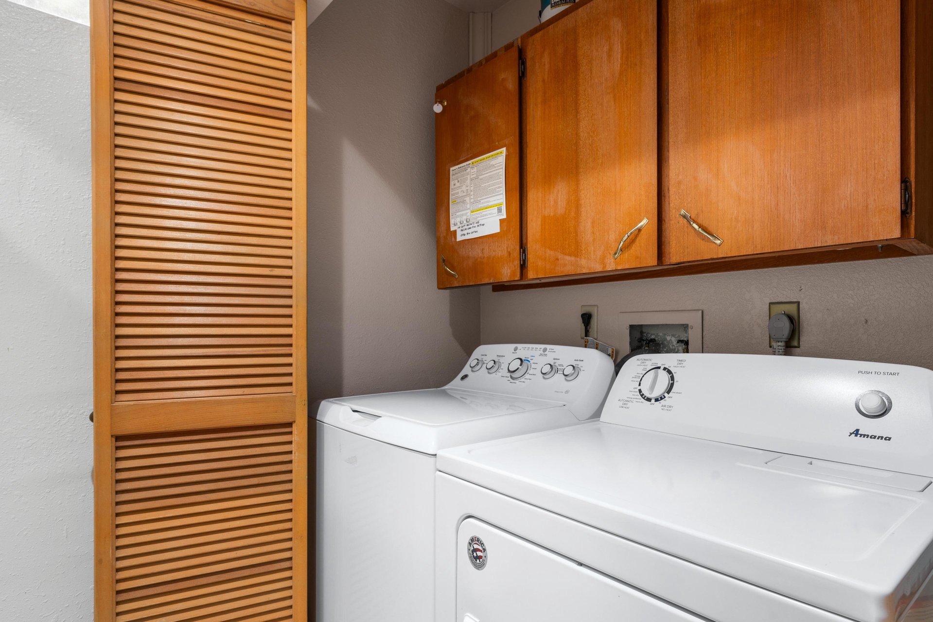 Washer and dryer for guest use