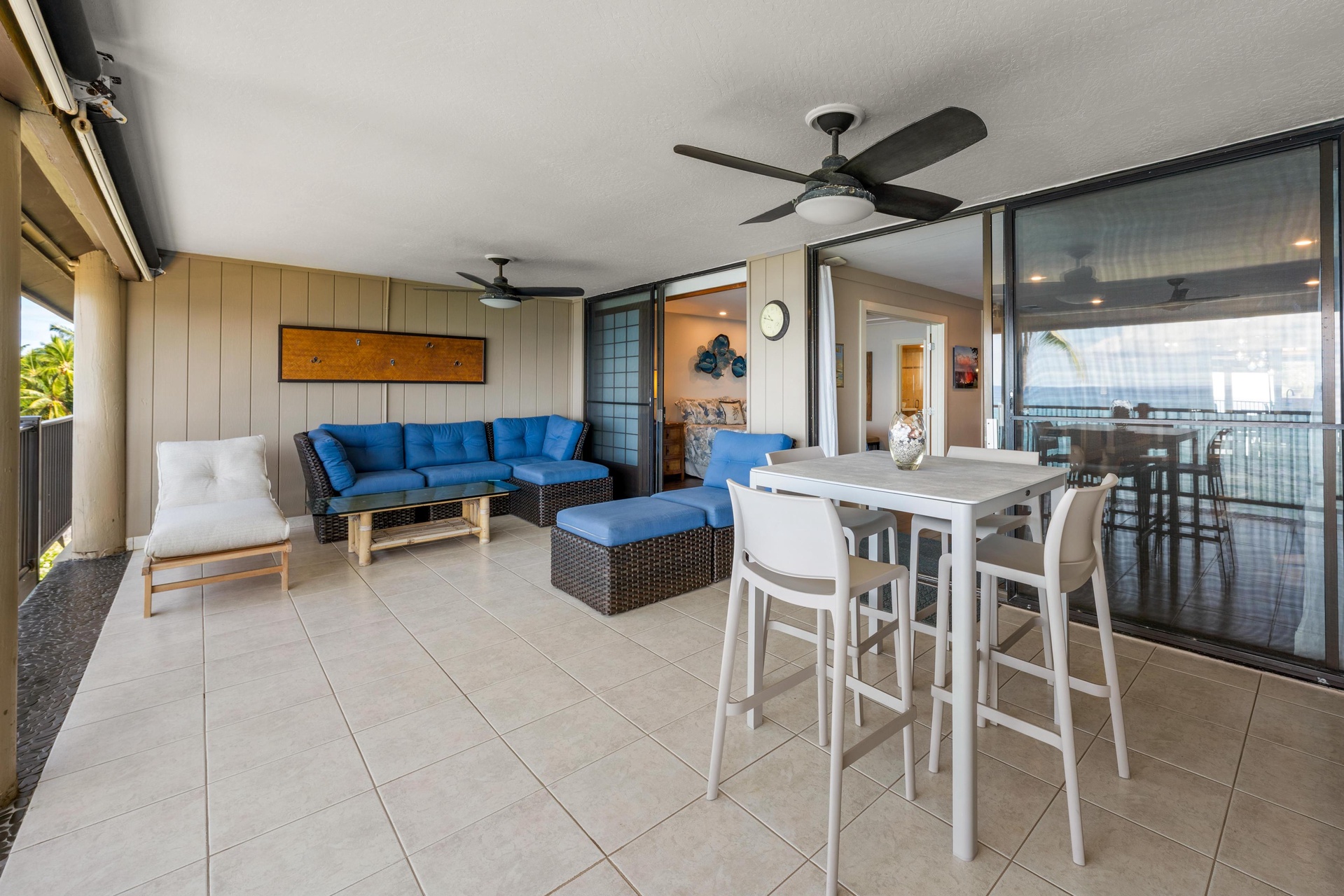 Spacious, private lanai