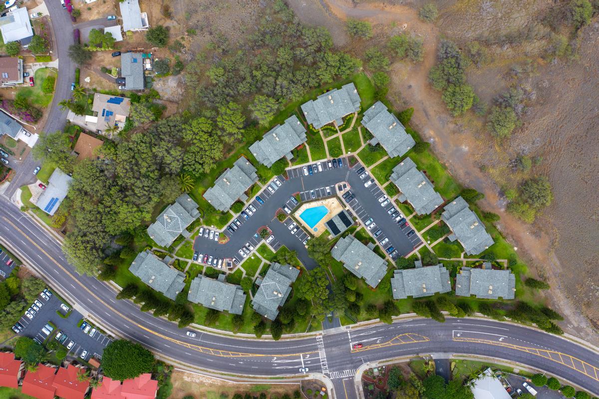 View above the property