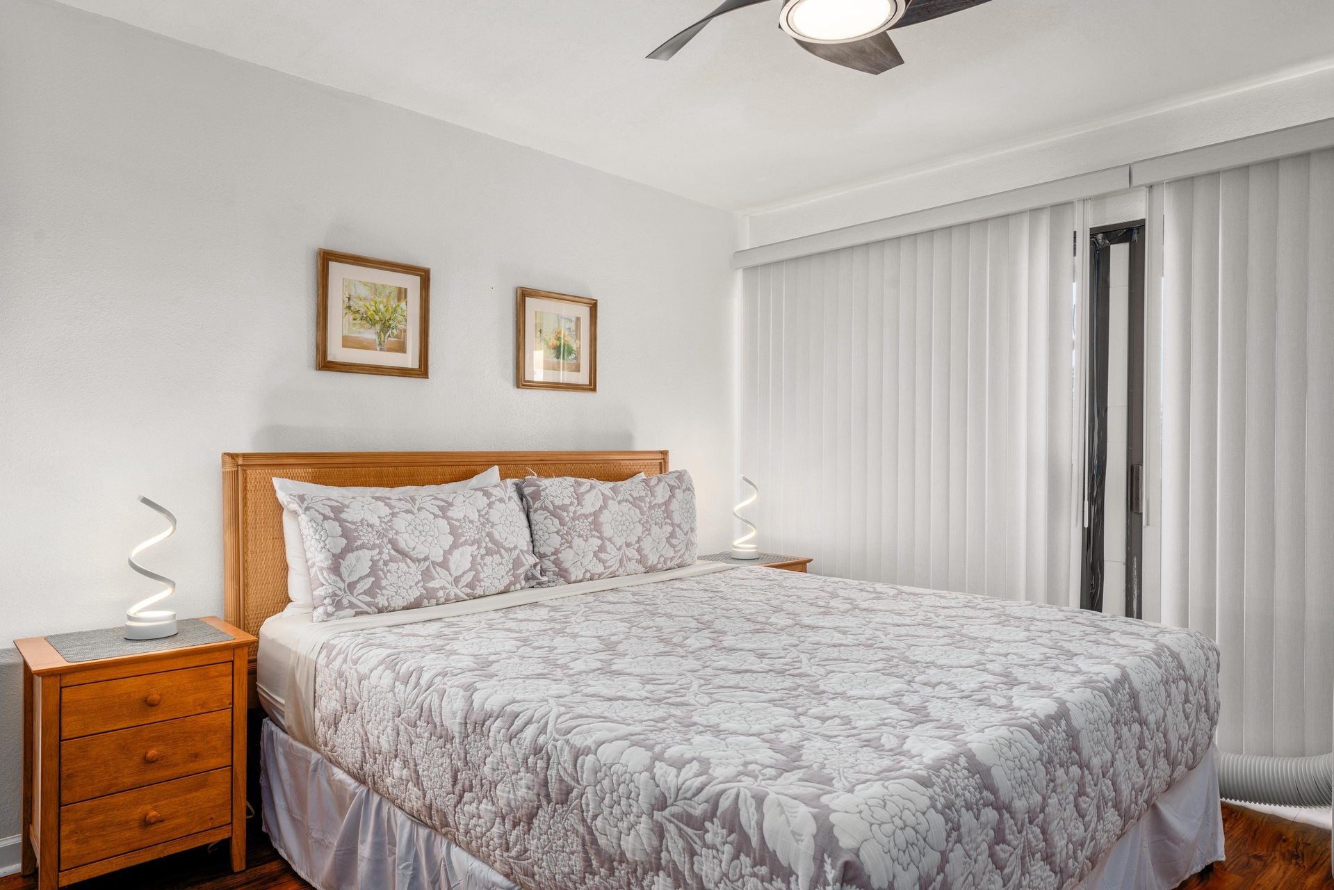 Relax in your California King size bed after a day at the beach