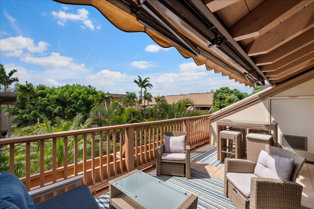 Enjoy the view from the private lanai.