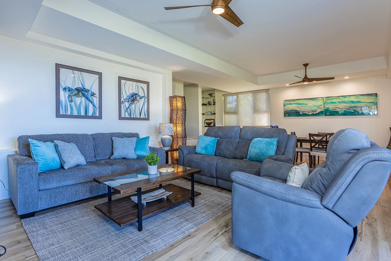 Stylish sofa sleeper with a Tempur Pedic mattress for extra guests