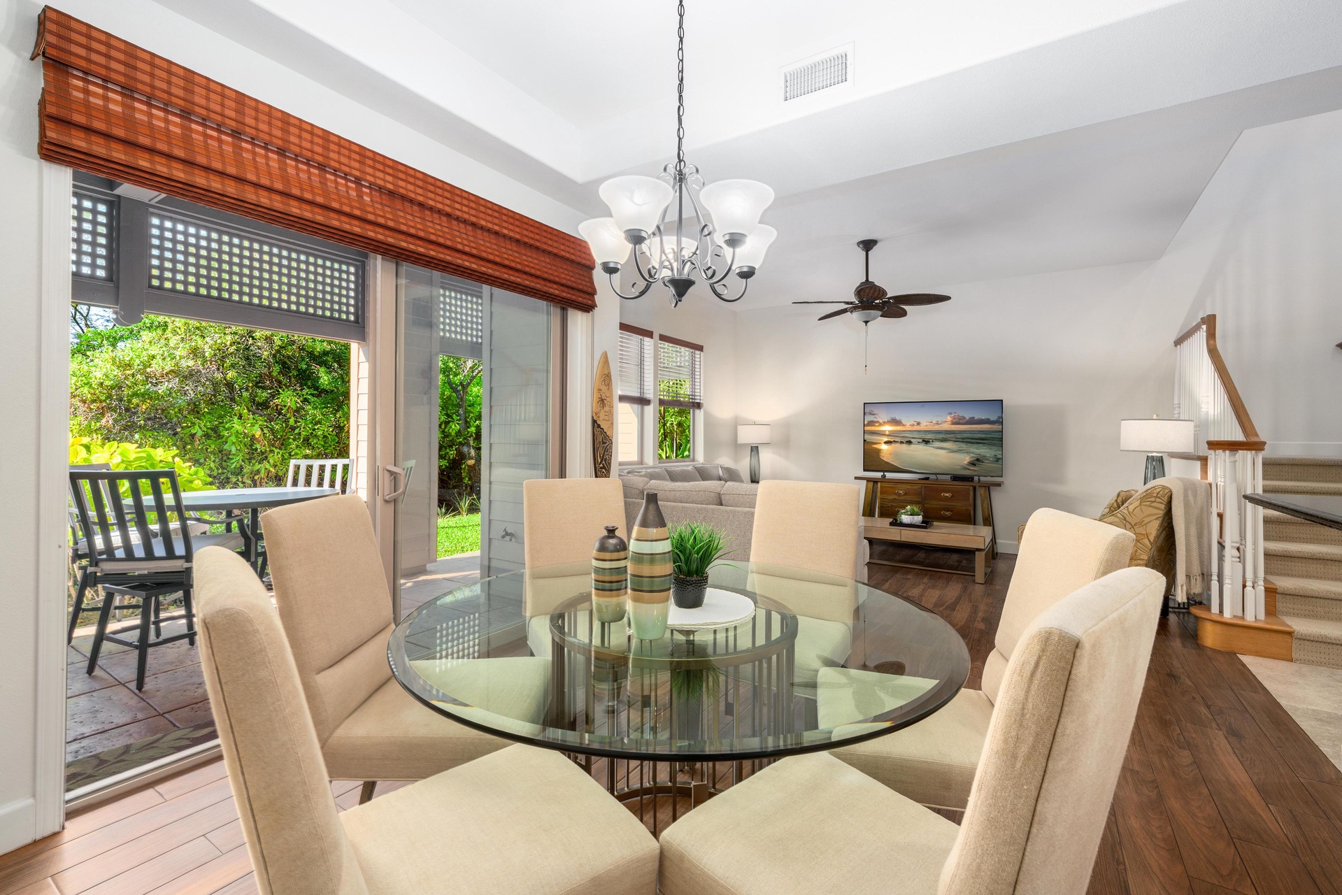 Dining room and living room