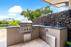 Built-in BBQ and outdoor kitchen perfect for grilling and entertaining.