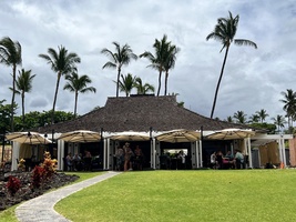 Napua open-air beachside restaurant at the Mauna Lani Beach Club.