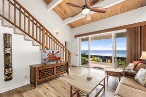 Step into an airy retreat, where ocean views draw you out through open glass doors.