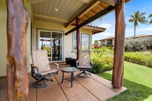 Enjoy your morning coffee on the lanai.