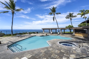 One of two pools at the complex