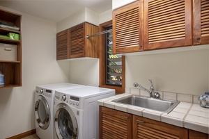 Dedicated laundry room.