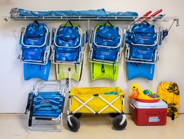 The Garage is Well-Stocked w/ Beach Gear