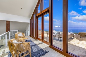 Enjoy expansive ocean views from the loft and balcony.