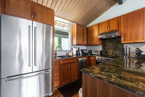 Remodeled kitchen with all the utensils you might need