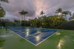 Private tennis court