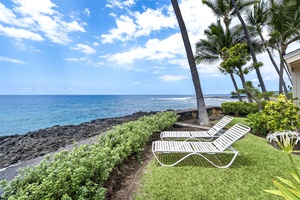 Lounge just steps from the waves—ideal for sunbathing or simply soaking in the view.