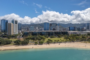 Panoramic ocean and mountain views