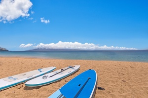 Great stand up paddle boarding directly in the front of the resort