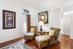 Seating area in the Primary bedroom