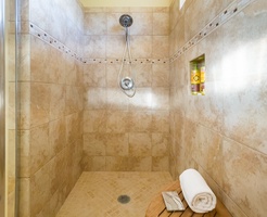 Spacious shower in upstairs ensuite.